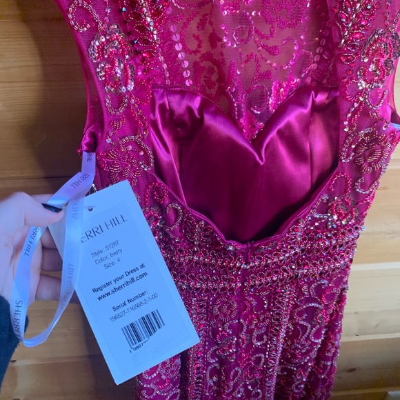 Sherri Hill Berry Dress - Picture 5 of 8